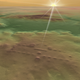 Bumps on the ground represent the site of Buenavista, which may have aligned with the sunrise on some days.
